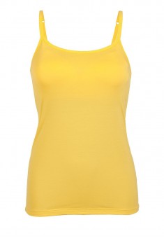 Blusa Top Con Brasiere Integrado con correas estrechas color amarillo