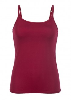 Strappy top with an integrated bra wine red