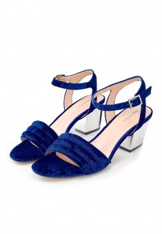 Velour Sandals blue