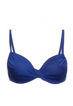 Oriental Soft Underwired Bikini Top blue