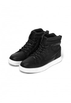 Boys high top sneakers black