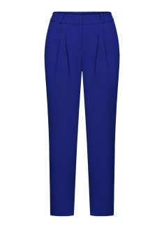 Crepe trousers dark blue