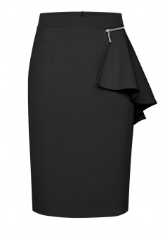 Removable peplum skirt black