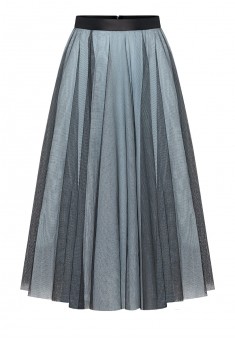 Layered skirt grey blue