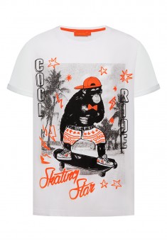Boys Printed Tshirt white