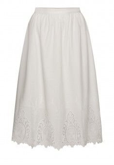 Longline Skirt white