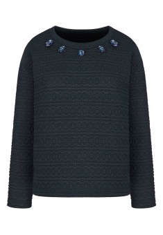 Lurex  Sequin Sweatshirt dark blue