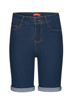 Pantalones cortos slim de mezclilla color azul