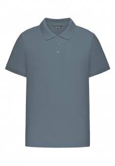Mens Polo Shirt grey blue