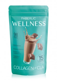 Протеиновый коктейль Wellness с коллагеном и CLA Вкус шоколад