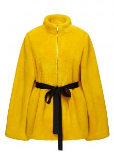 Faux Fur Coat yellow