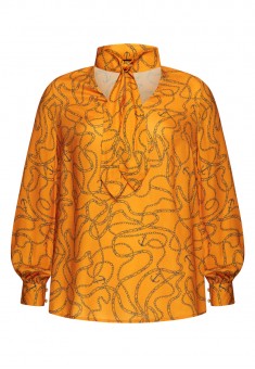 040W2670 блузка с длинным рукавом для женщины цвет оранжевый