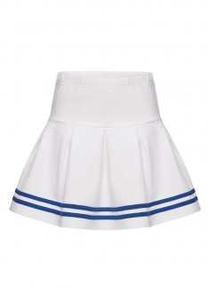 040G3310 трикотажная юбка для девочки цвет белый