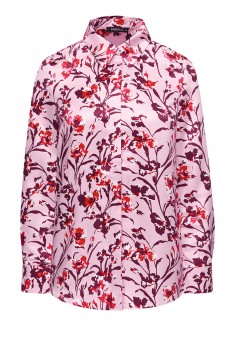 Блузка с флоральным орнаментом мультицвет