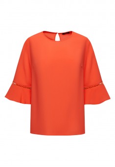 040W2665 блузка с коротким рукавом для женщины цвет коралловый