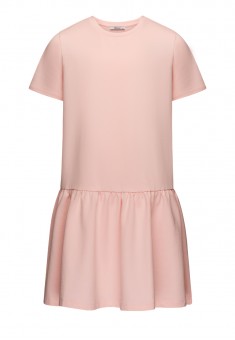 040G4161 трикотажное платье с коротким рукавом для девочки цвет розовый