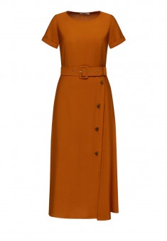 070W4122 платье с коротким рукавом для женщины цвет коричневый