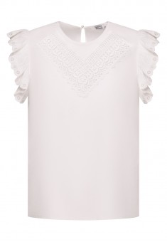Блузка с вышивкой цвет белый