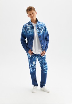 110M3101 брюки из джинсовой ткани для мужчины цвет синий