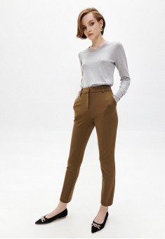 110W3203 трикотажные брюки для женщины цвет бежевый