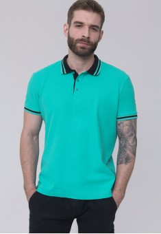 Pique Polo Shirt turquoise