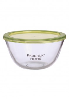 Heatresistant glass bowl with a lid 1 l