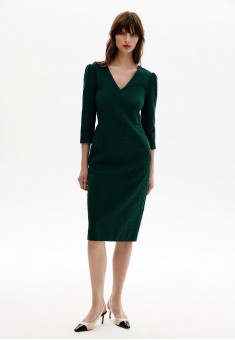 Զգեստ ձգվող ժակարդից գույնը մուգ կանաչ