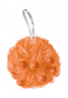 Мочалка с кусочками мыла Апельсиновая меренга Beauty Cafe