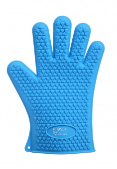 Силиконовая перчатка для горячего Biosea Maison синяя