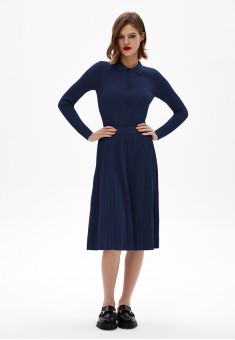 Womens Jersey Skirt dark blue