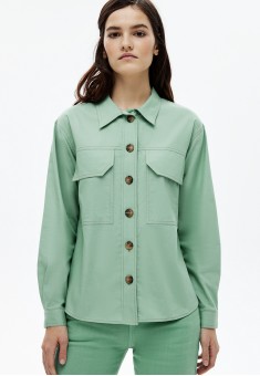 bluză cu mâneci lungi pentru femei culoare verde mentă