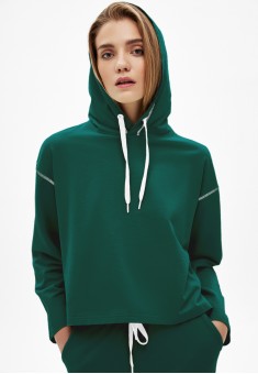 French Terry Hoodie emerald