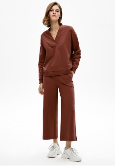 022W3203 трикотажные брюки для женщины цвет коричневый