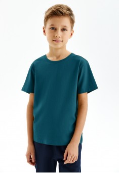 Camiseta para niño color turquesa oscuro