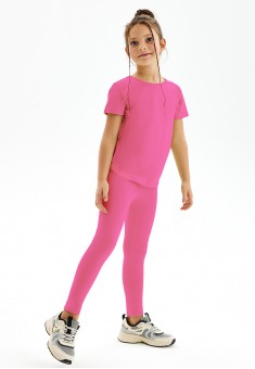  Girls Jersey Slim Pants pink