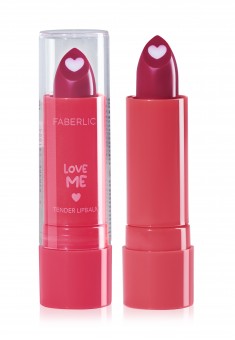 Love Me Tender Lip Balm with almond and camellia oil  Into the heart hue