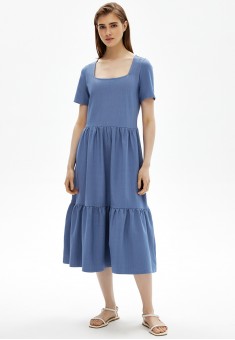 ShortSleeve Dress Blue