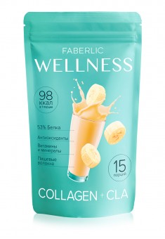 Wellness Protein Shake Mix with Collagen and CLA Flavor Banana