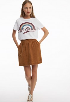 Corduroy Skirt camel