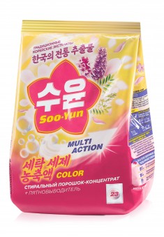 Стиральный порошокконцентрат для цветных тканей товарного знака SooYun