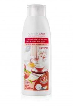 Faberlic Home Fragrant Apple UltraConcentrated Dishwashing Gel with Bioenzymes 
