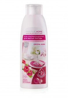 Faberlic Home Crystal Shine UltraConcentrated 2 in 1 Dishwashing Gel