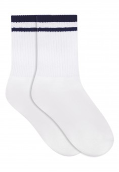 Sports Womens Socks 2 pairs white and blue
