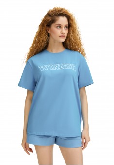 Printed Tshirt light blue
