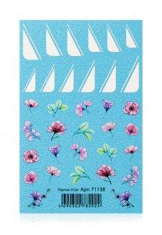 Переводные наклейки для дизайна ногтей Цветение весны