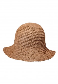 Шляпа из соломки цвет бежевый