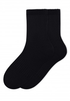 Женские носки в рубчик цвет черный
