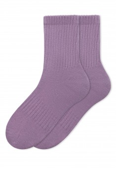 Женские носки в рубчик цвет лавандовый