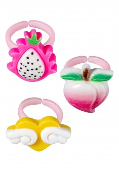 Glam Kitty Tropical Journey Kids Ring Set