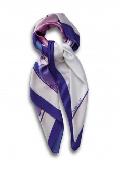 Printed Satin Scarf floral print
